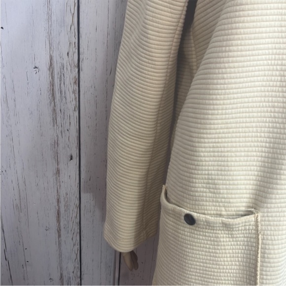 Westbound Cream Ribbed Button Up Sweater Coat - Picture 7 of 10